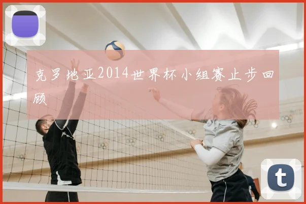 克罗地亚2014世界杯小组赛止步回顾